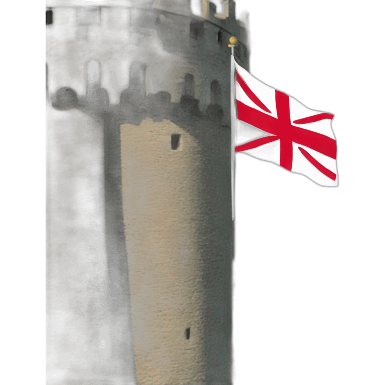 english flag on a castle  emoji