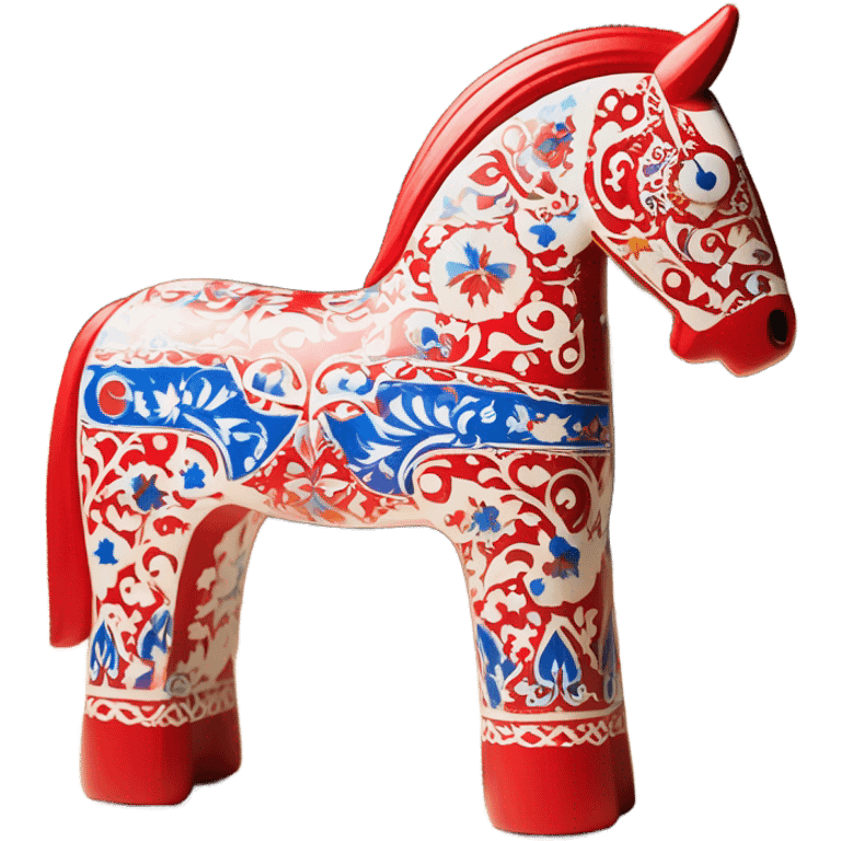 dala horse with ikea emoji