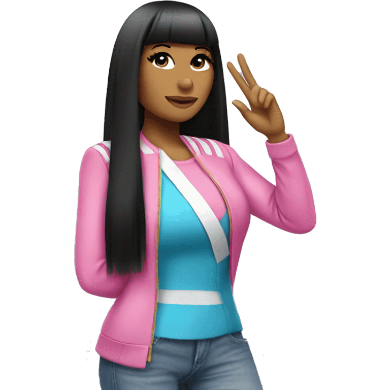 Nicki minaj saluting emoji