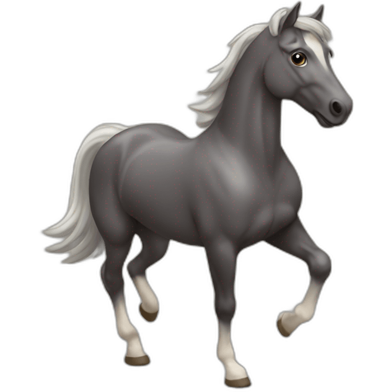 Cheval qui fait du cross emoji