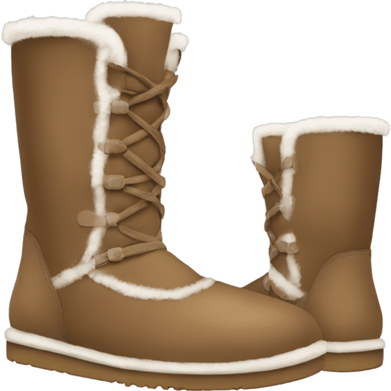 Uggs boots in winter  emoji