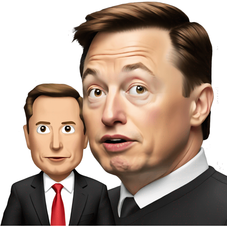 Elon-musk-with-Trump emoji