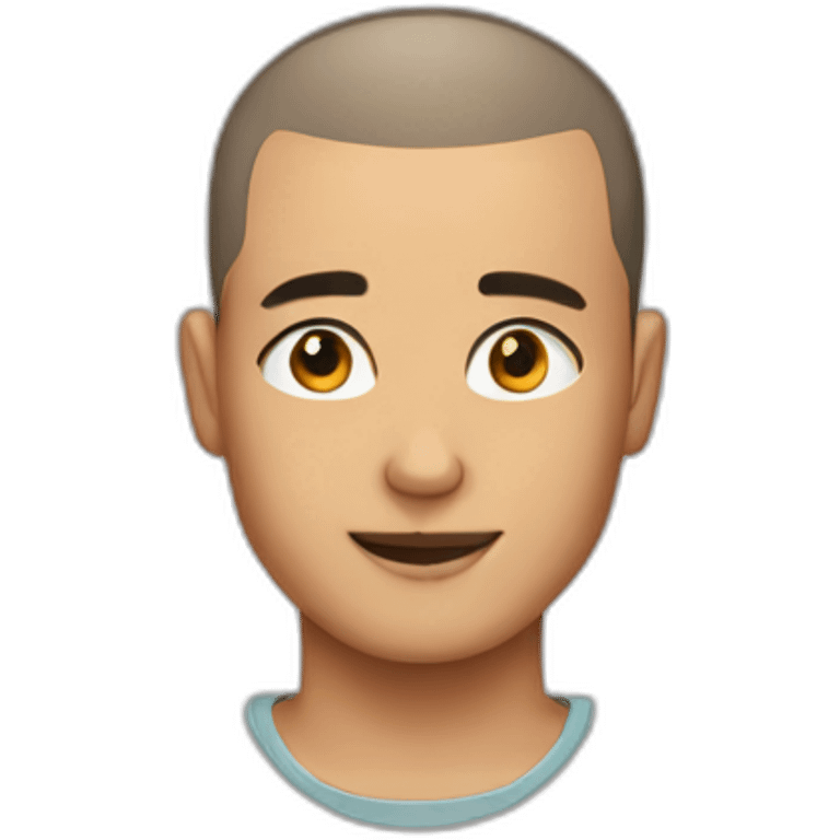 buzz cut hair emoji