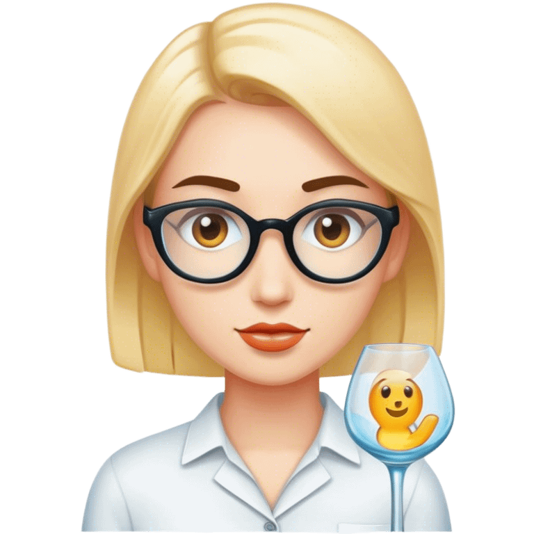 Social media manager with unique glass emoji