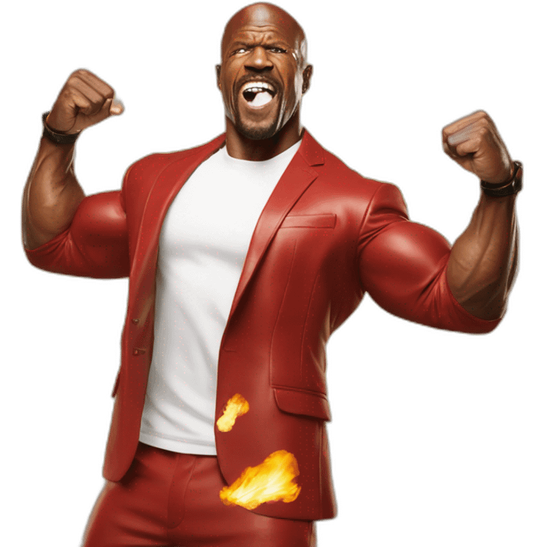 Terry crews on fire emoji