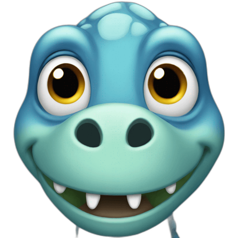 blue dinosaur emoji