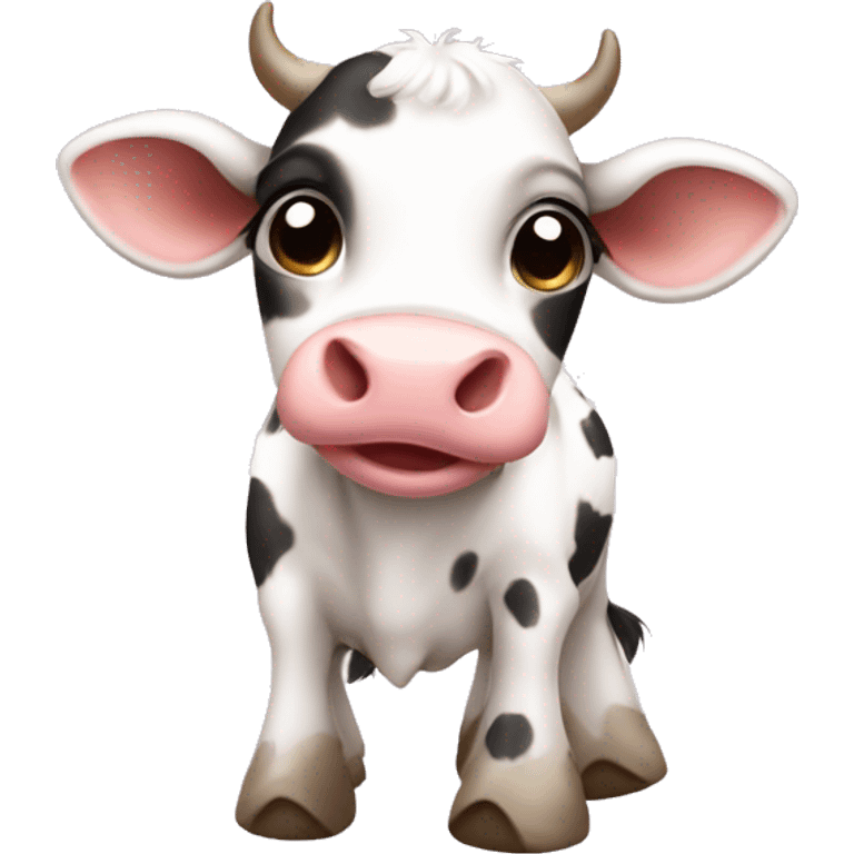 Baby girl cow emoji