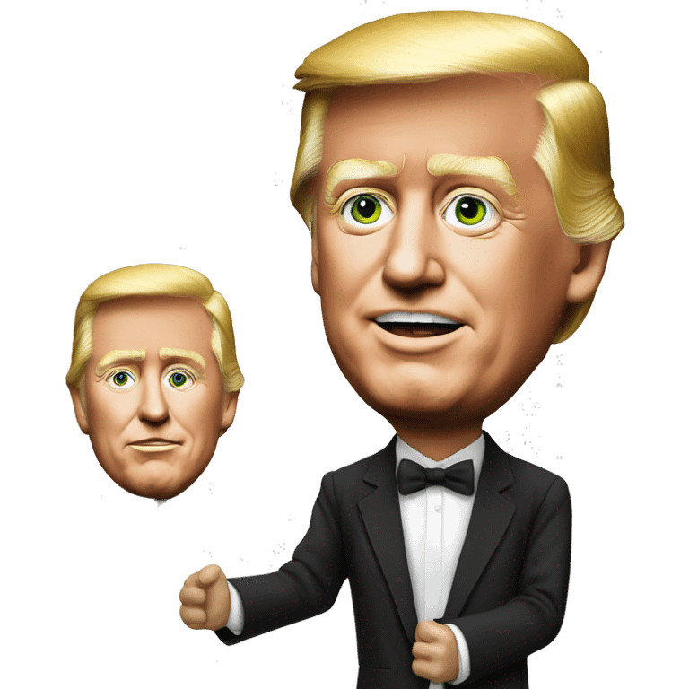  Trump stick figure marionette elon emoji