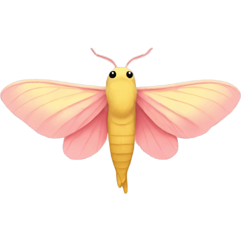 Simple Rosy maple moth emoji