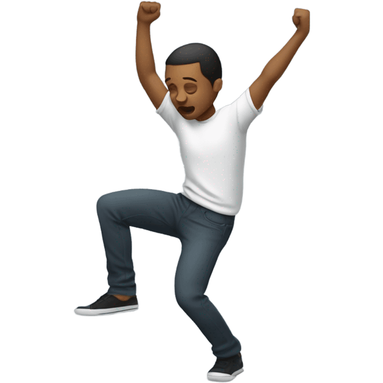 a person doing a dab emoji