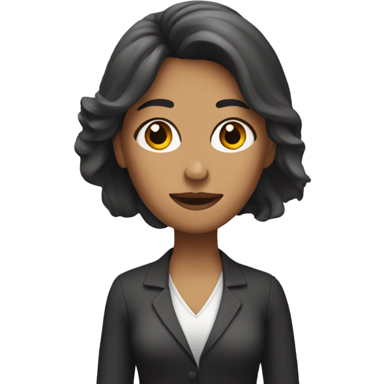 a female therapist thinking brond hair emoji