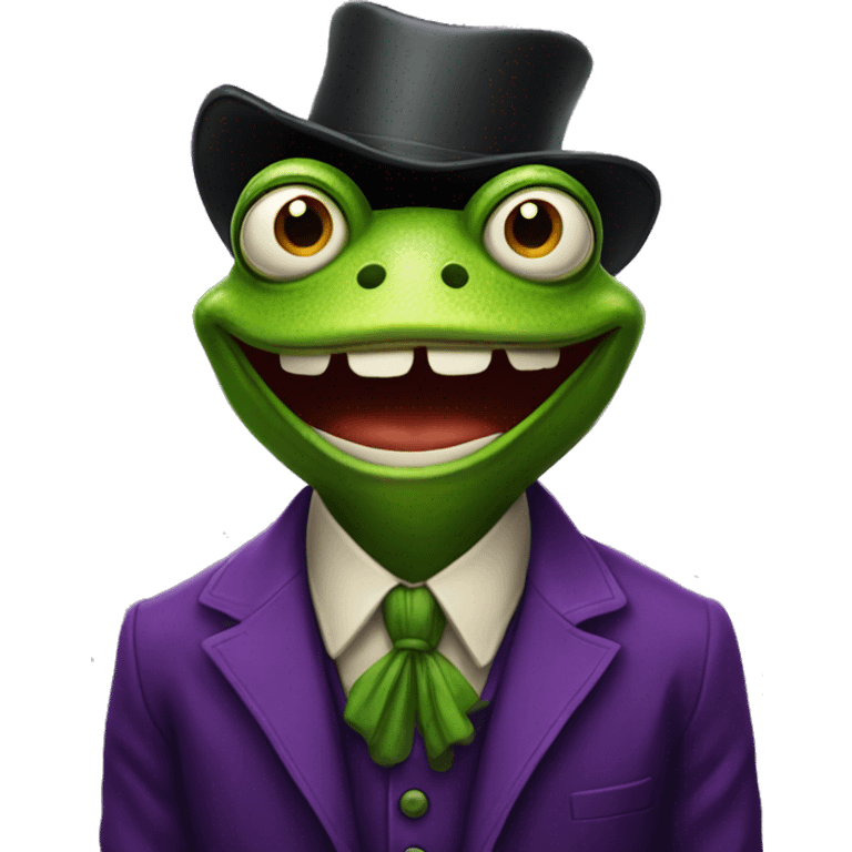 Frog Looking Like Joker emoji