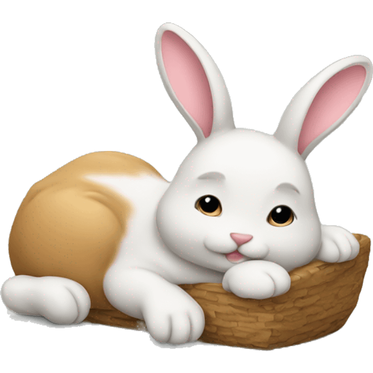 Bunny relaxing emoji