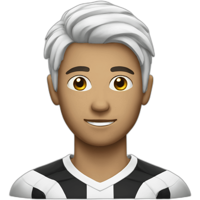 soccer player in white emoji