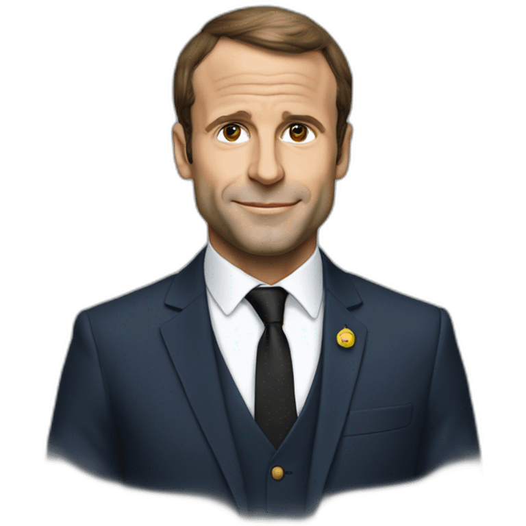 Macron en tenue africaine emoji