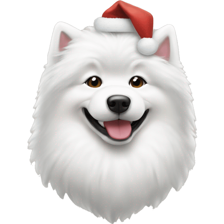 Christmas Samoyed dog emoji