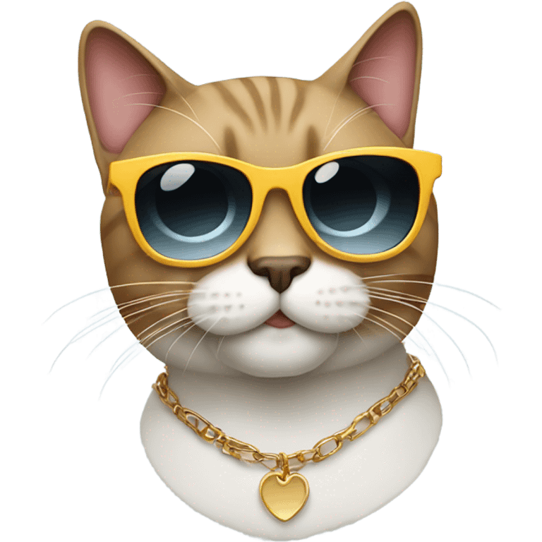 Cat with sunglasses emoji