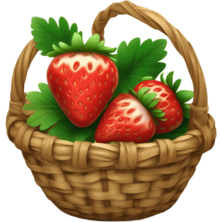 Strawberry basket emoji