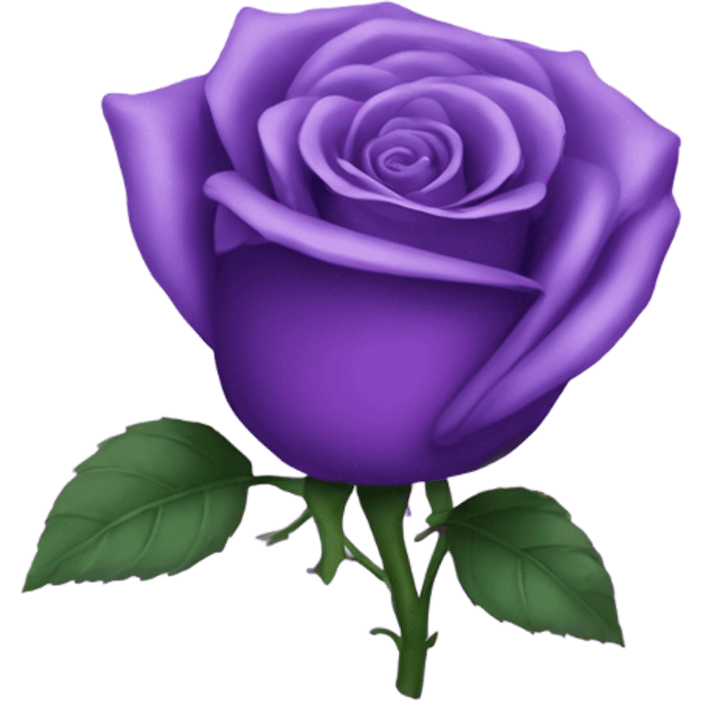 Purple rose heart emoji