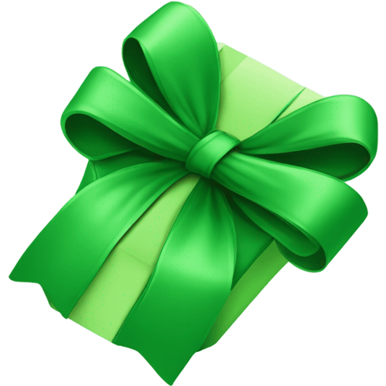 green gift card with bow emoji