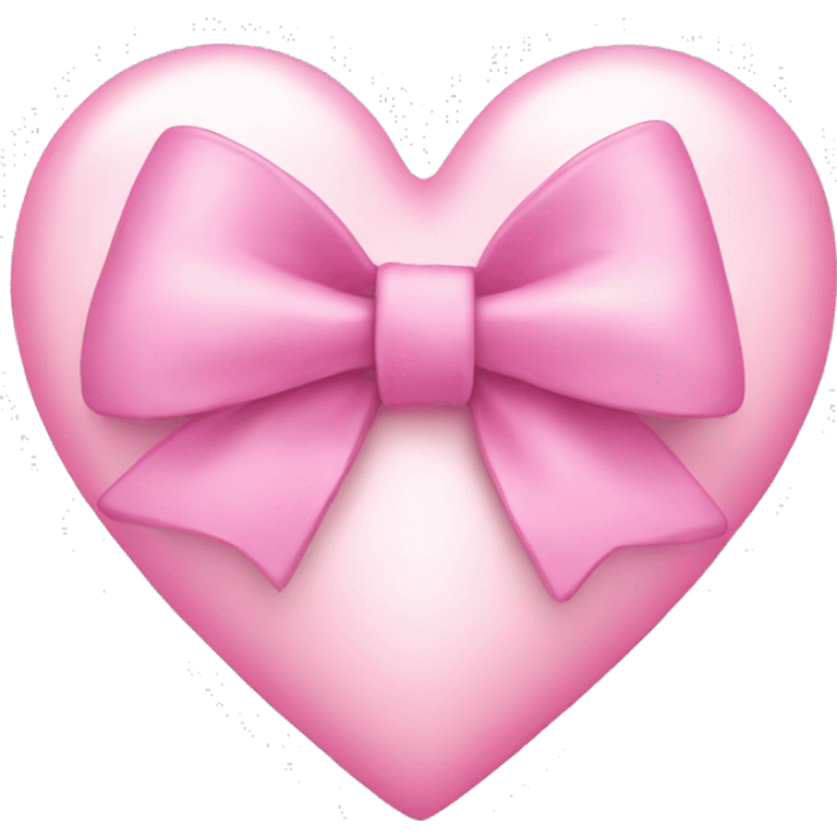 Pink light heart with bow emoji