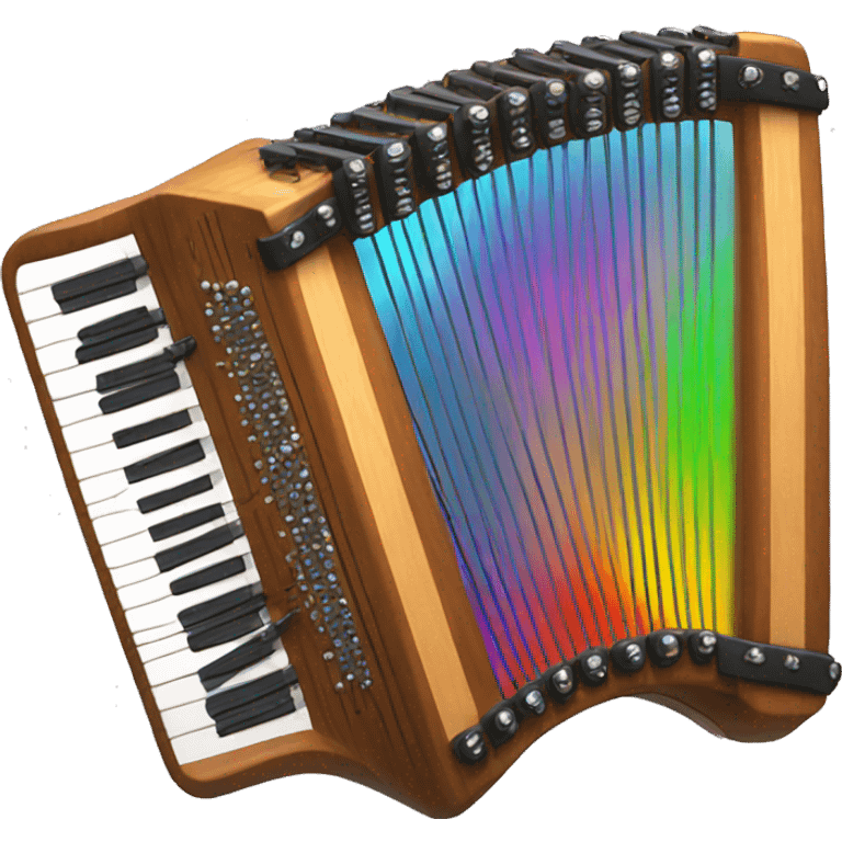 rainbow autoharp emoji