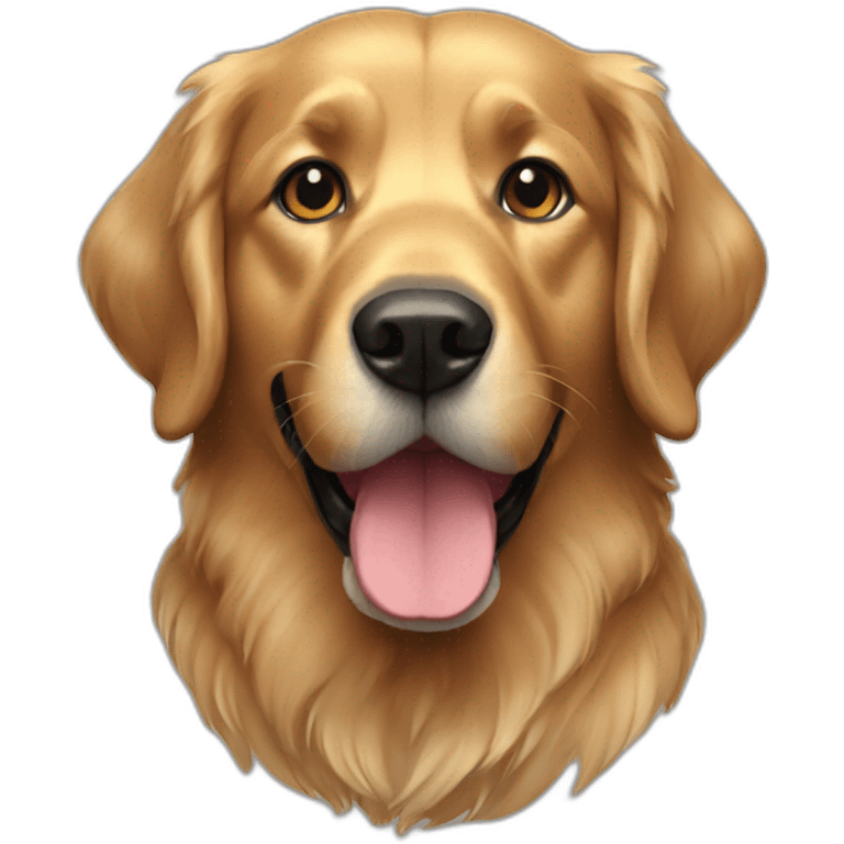 Black golden retriever emoji