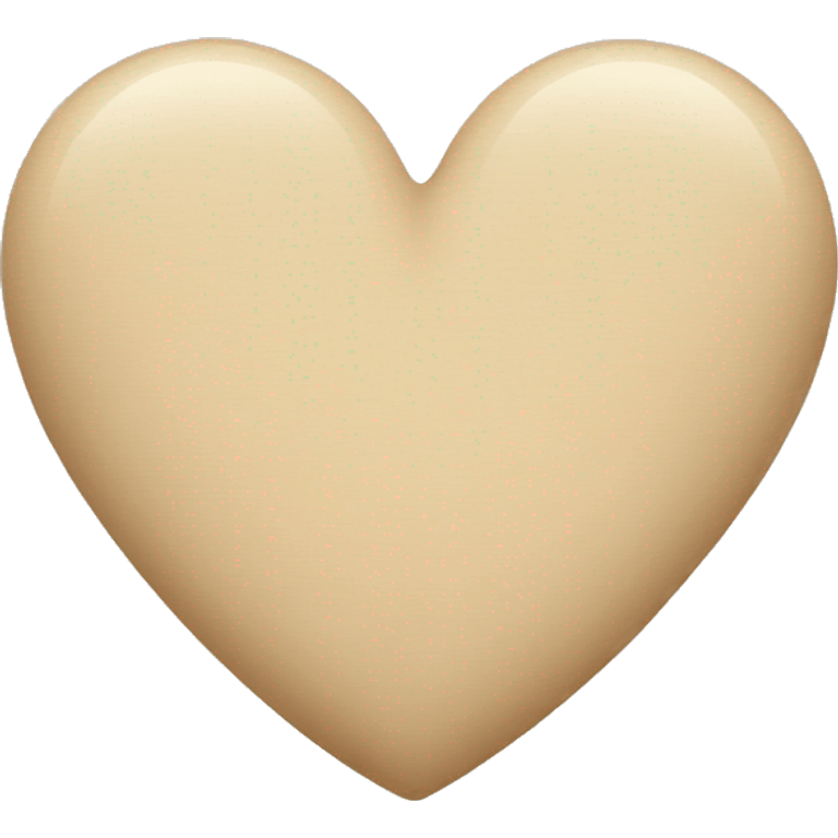 Beige heart  emoji