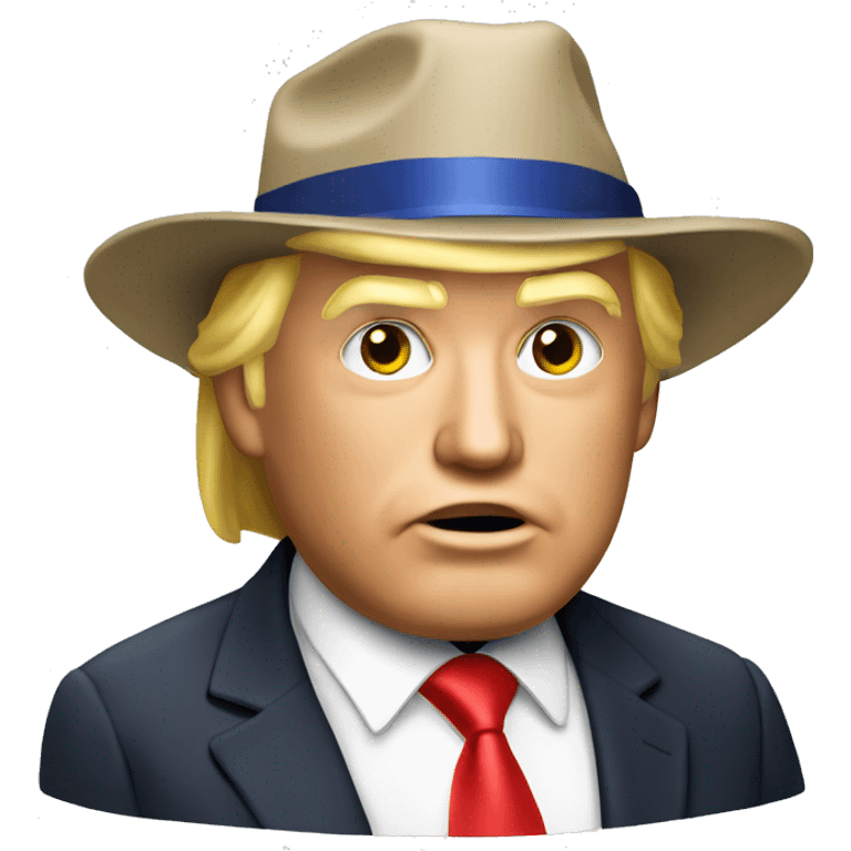 Donald trump with MAGA hat emoji