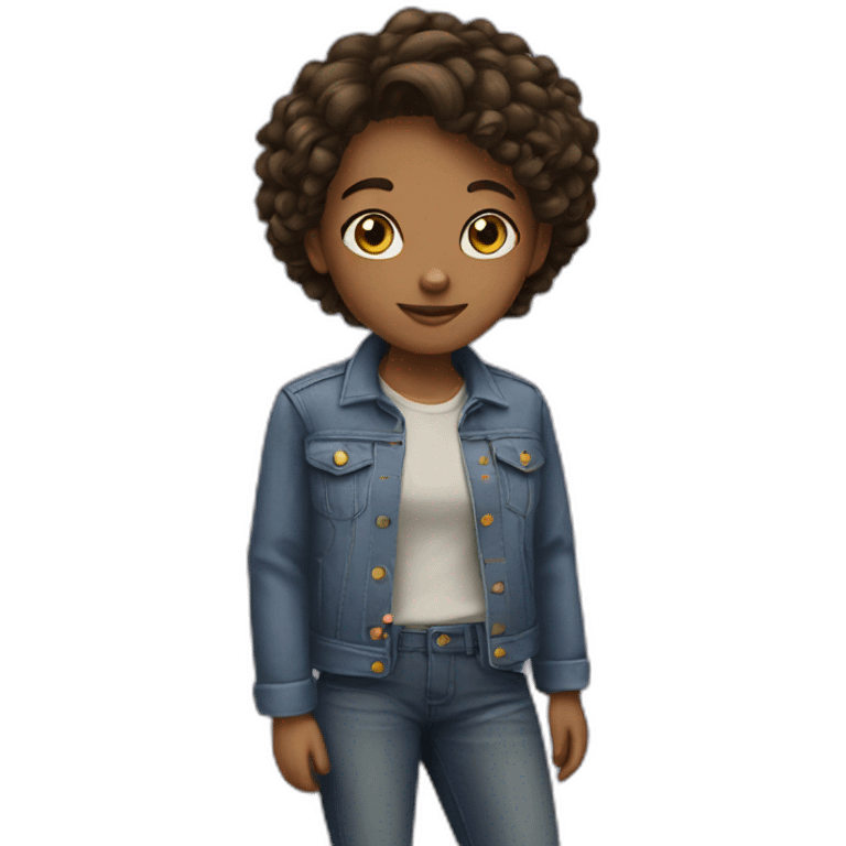 A tomboy girl emoji