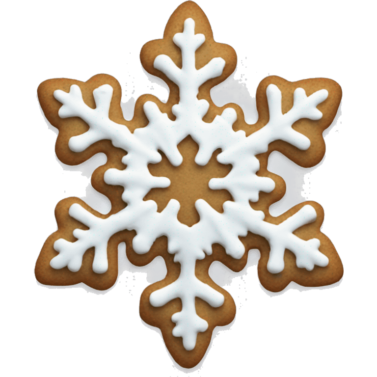 Christmas cookie snowflake shape  emoji