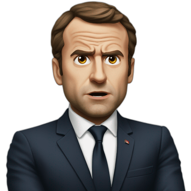 macron angry emoji