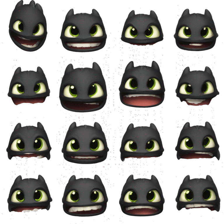 Toothless from httyd emoji