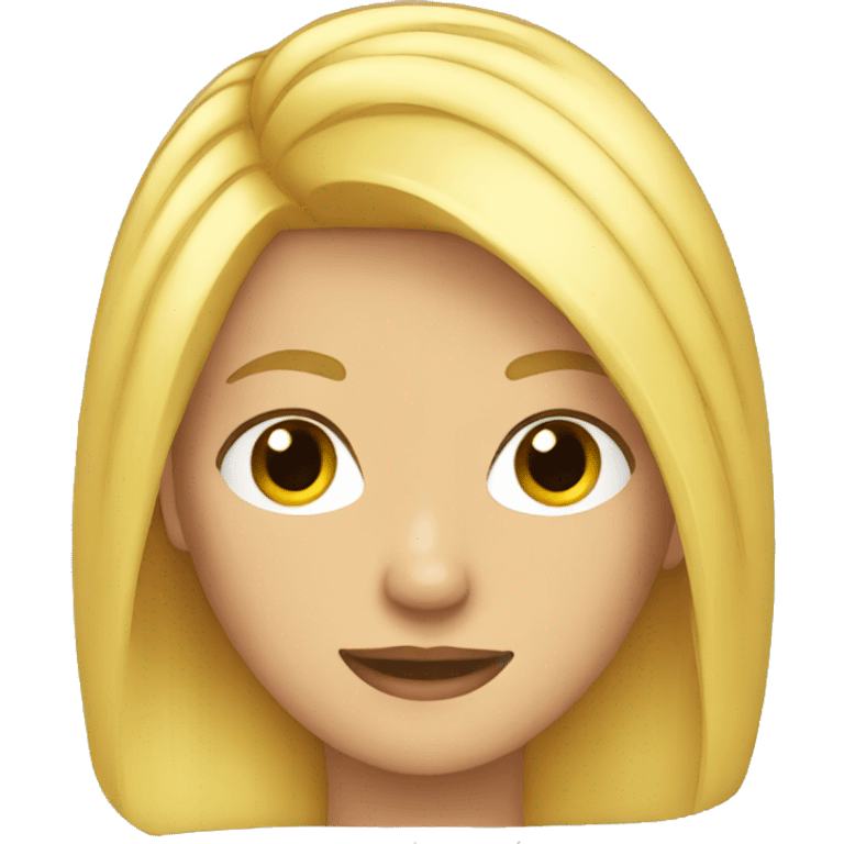 blond hair teenager  emoji