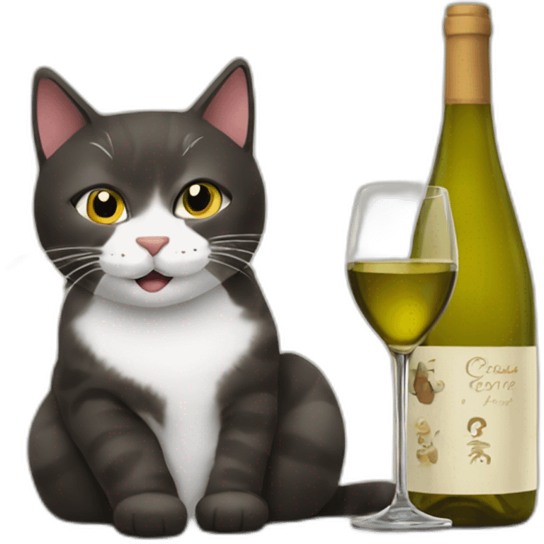 wino with cat emoji