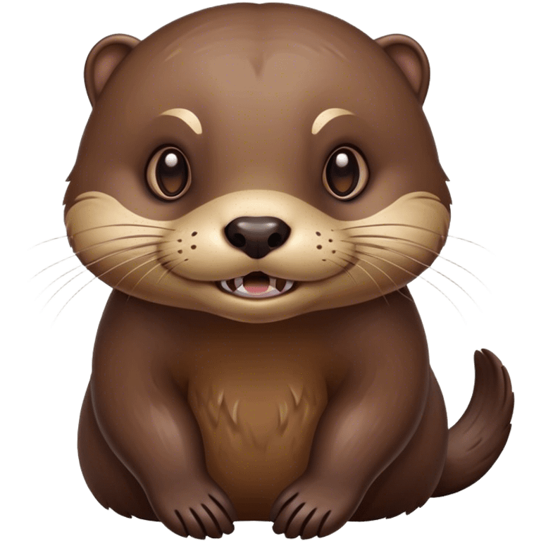 Evil otter emoji