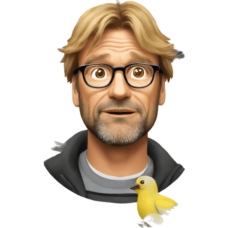 Klopp dizzy with birds around head emoji