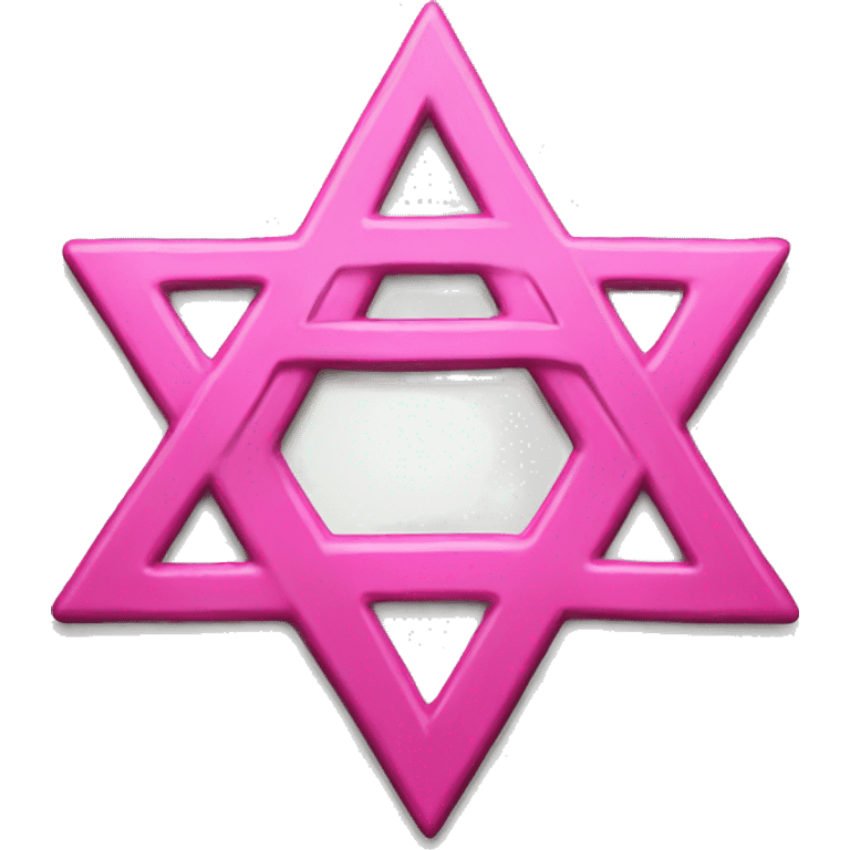 pink star of david emoji