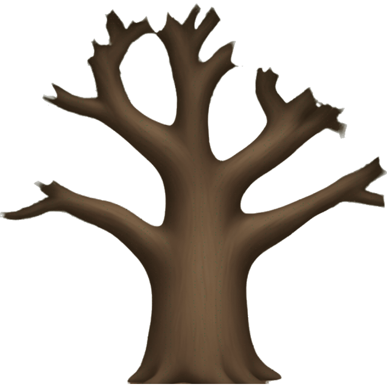 Brown tree  emoji