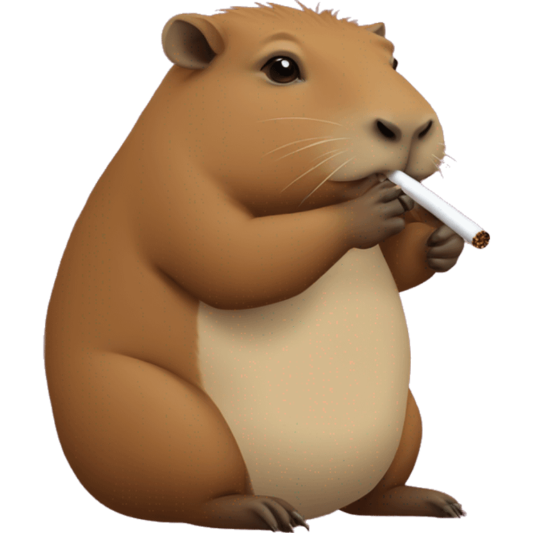 capybara smoking a cigarette  emoji