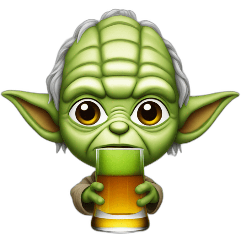 Yoda beer emoji