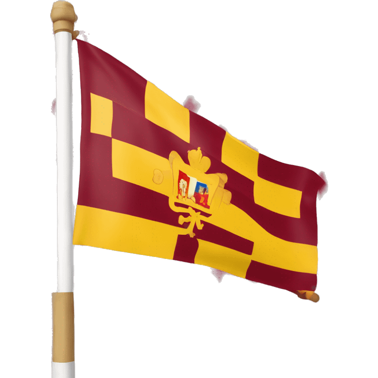 Carlist flag, cross of Burgundy spanish flag emoji