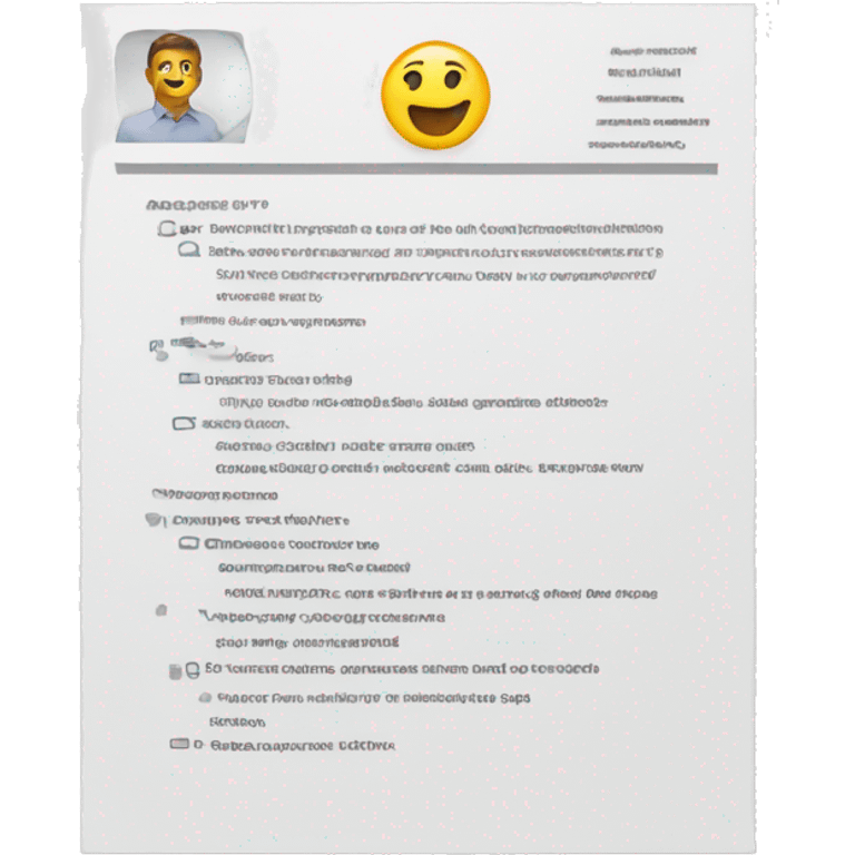 Resume document emoji