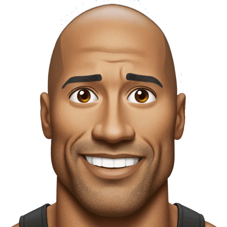 Dwayne The rock johnson emoji