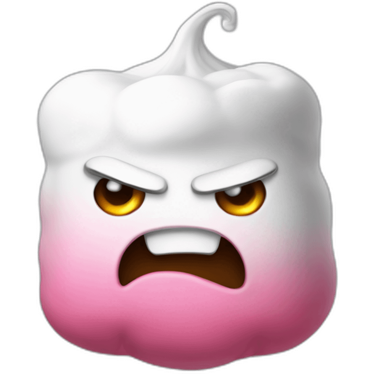 angry marshmallow emoji