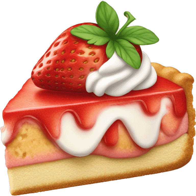 Strawberry shortcake slice emoji