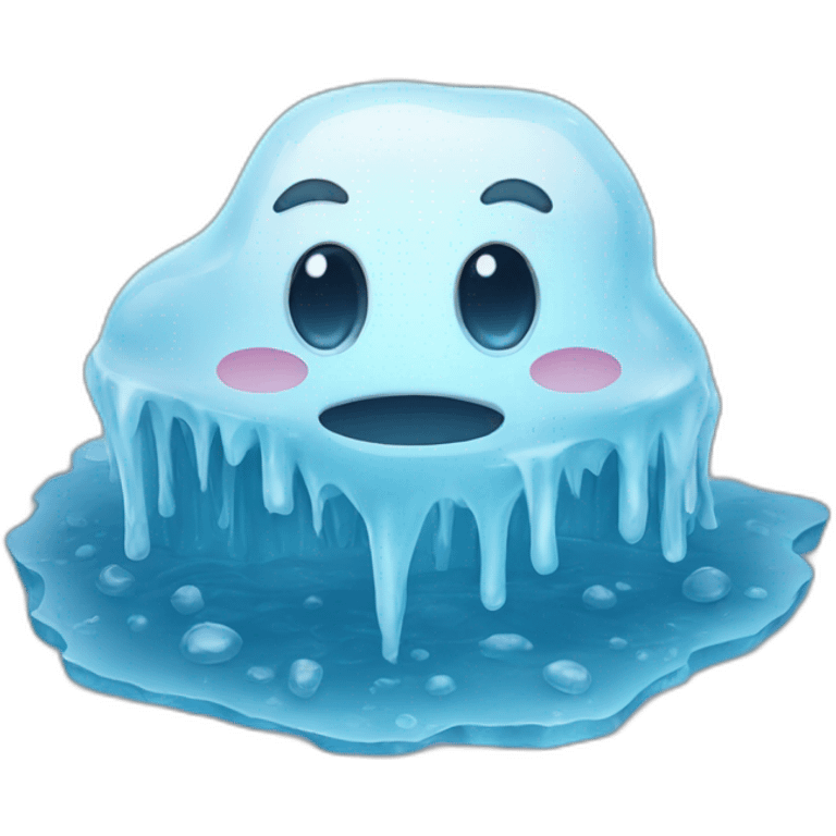 melt ice emoji