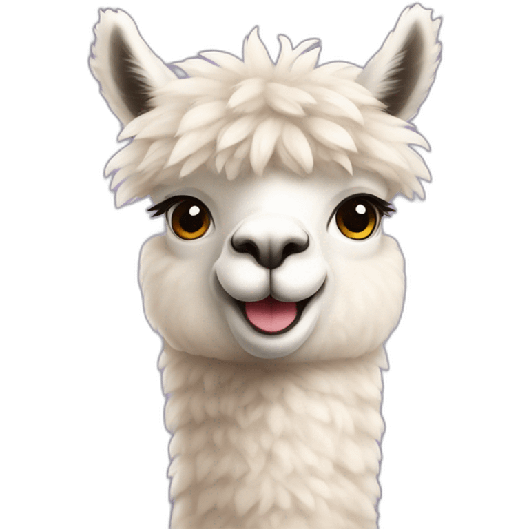 Alpaca cute emoji