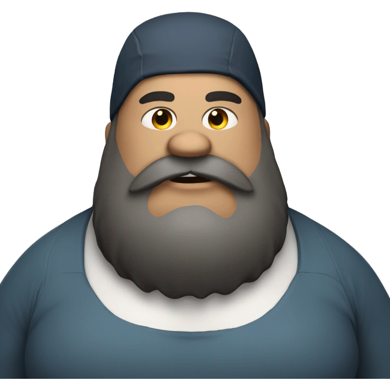 Incredibly overweight bearded shark emoji