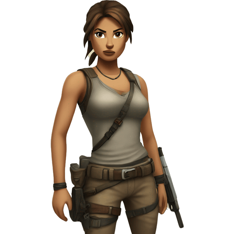 lara croft emoji